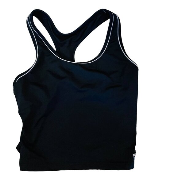 Max Muscle Womens Sports Tank Top Black Size Medium Made In USA - Picture 1 of 9